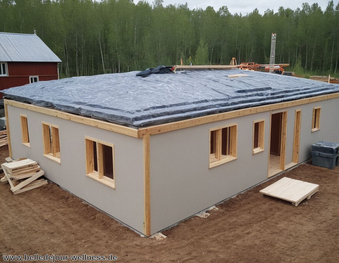 Wände und Dachdämmung anbringen - Finnische Kota selber bauen » Anleitung für dein Projekt