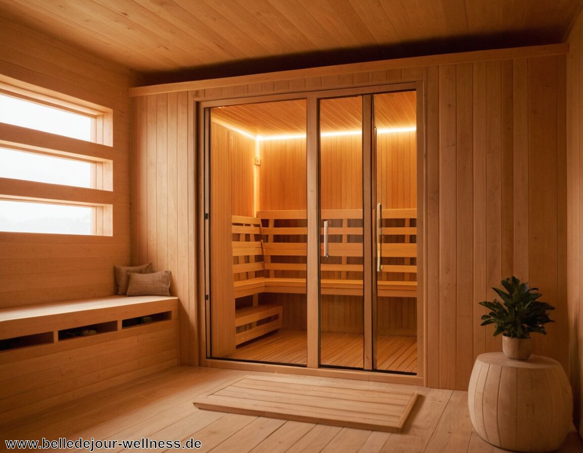 Tür und Inneneinrichtung montieren - Dampfsauna selber bauen » Anleitung für den Heimgebrauch