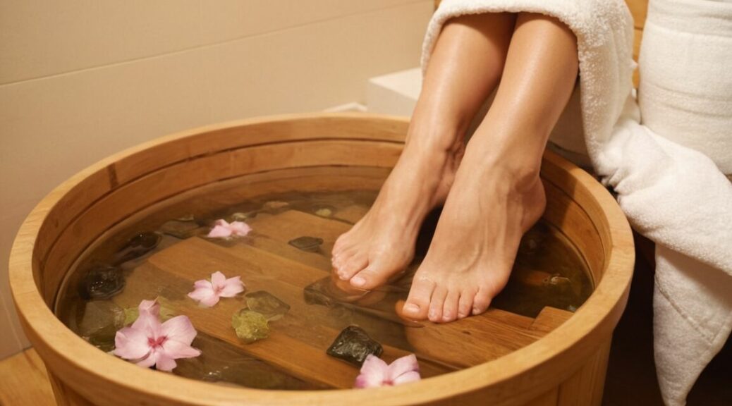Fußbad nach der Sauna » Entspannung pur